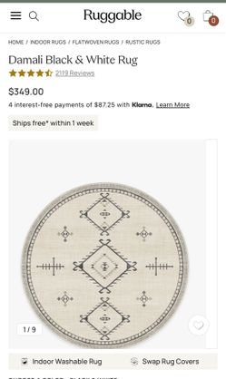 Ruggable Round 8’ Rug