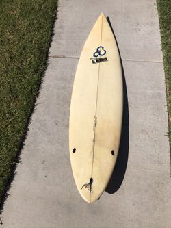 6’2 Al Merrick Channel Island surfboard
