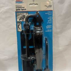 National Hardware N178-616 V27 Ornamental Gate Latch, Black