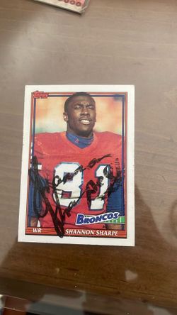 1991 Topps Vintage Shannon Sharpe Autograph