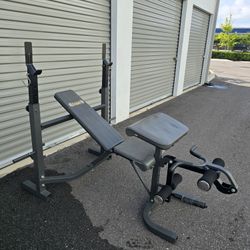Weight Bench With Rack