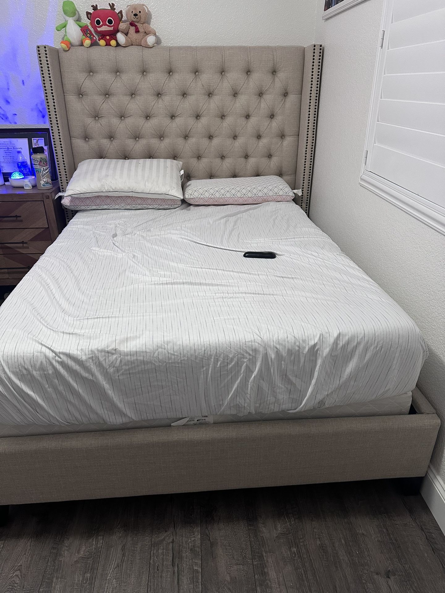 Beige Bedframe, Full Size