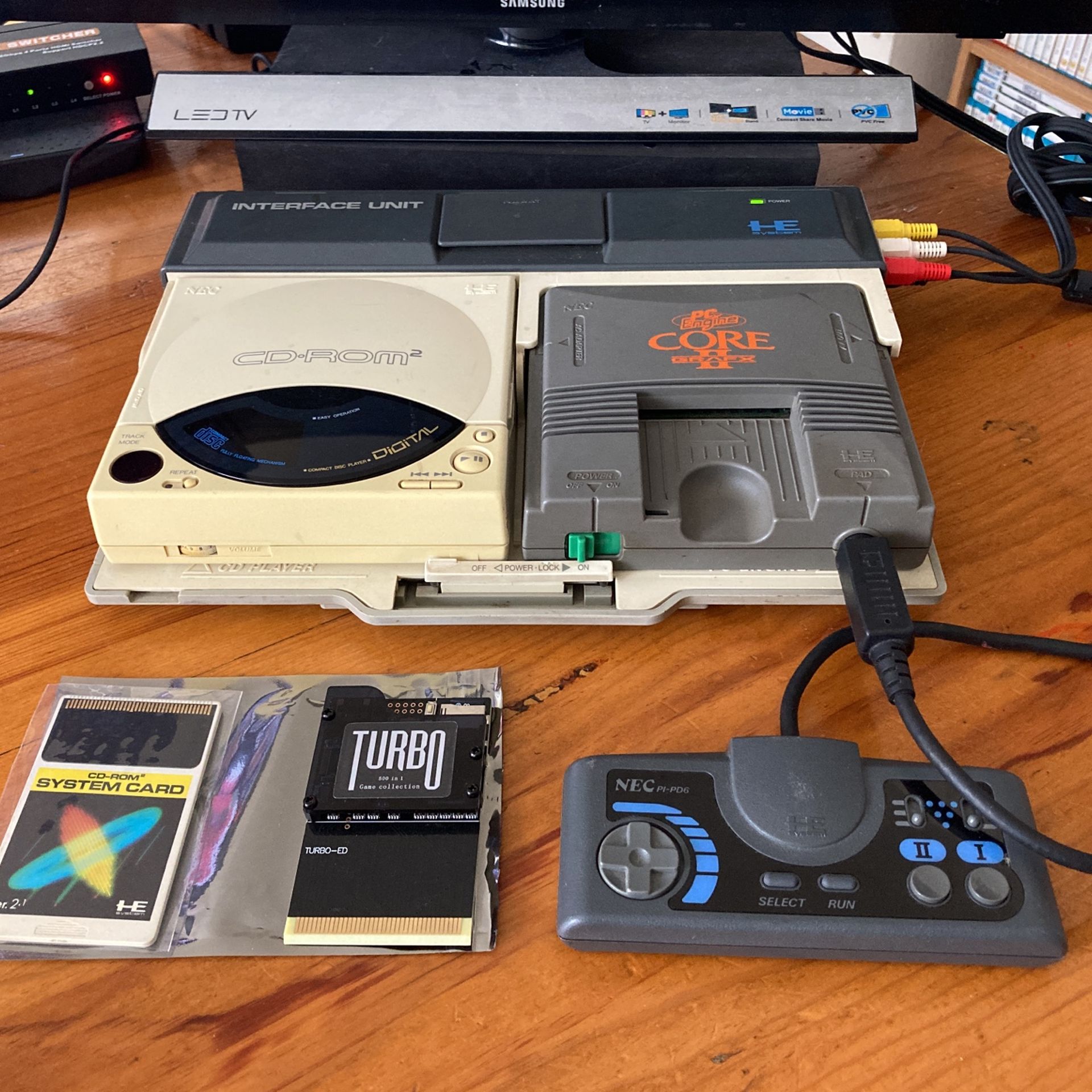 NEC PC Engine (Turbografx 16) CD Rom Bundle