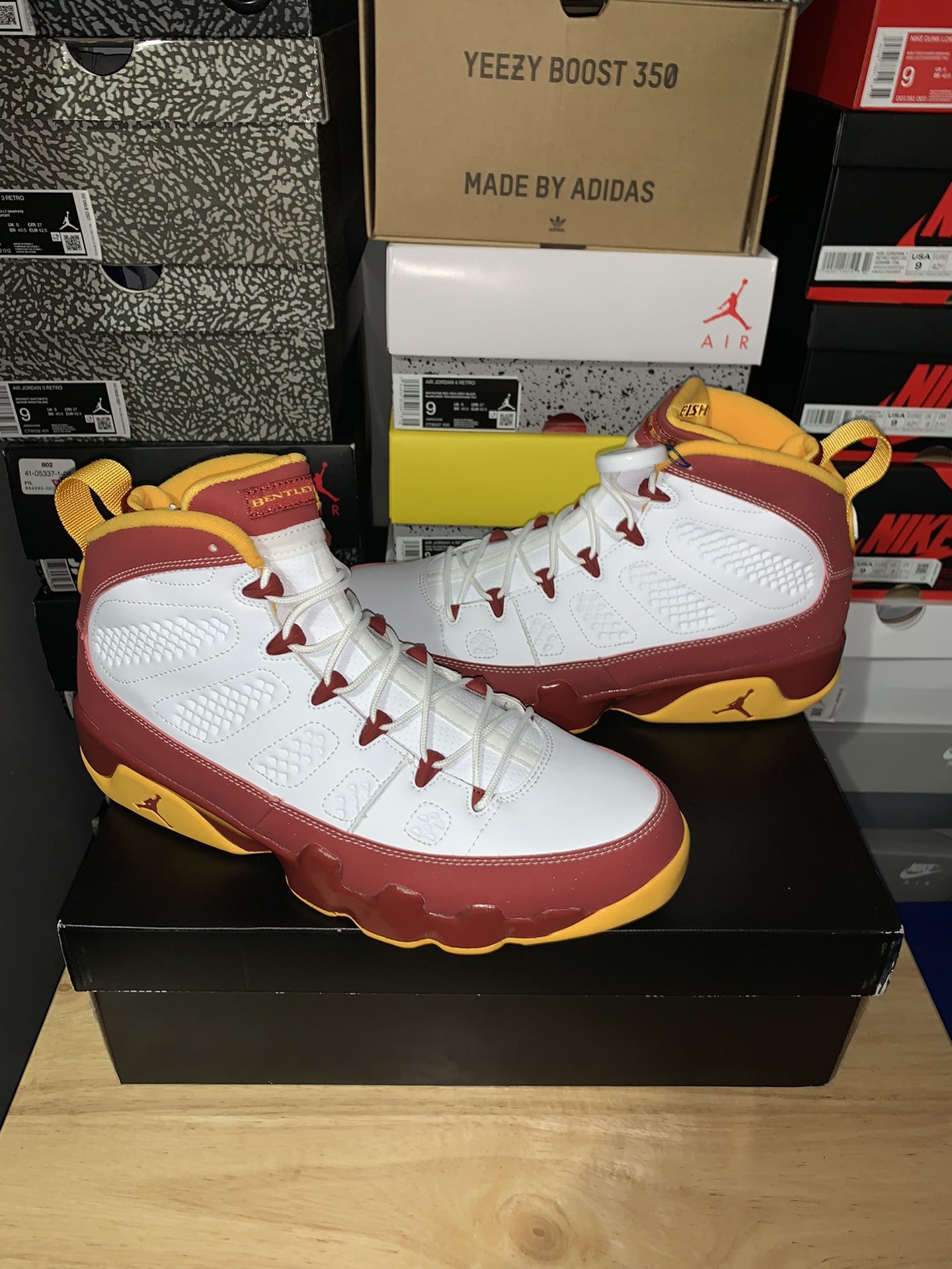 Size 10.5 - Jordan 9 Retro “Bentley Ellis” (Crawfish)