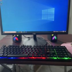 HP Elite Desktop PC Setup w/22” Monitor 