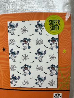 Stitch Halloween Plush Throw Blanket