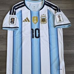 ARGENTINA MESSI WORLD CUP SOCCER JERSEY 
