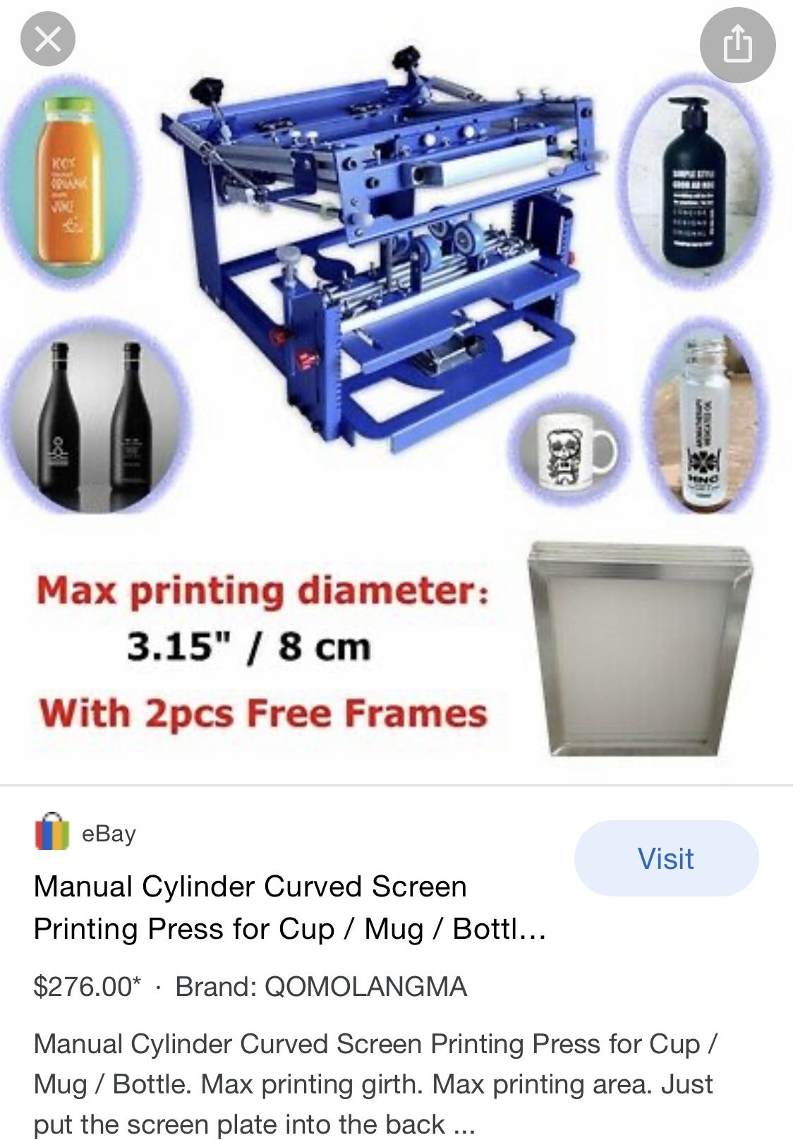 Screen printing machine