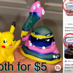 $5 for Both Pokemon Battle Figures