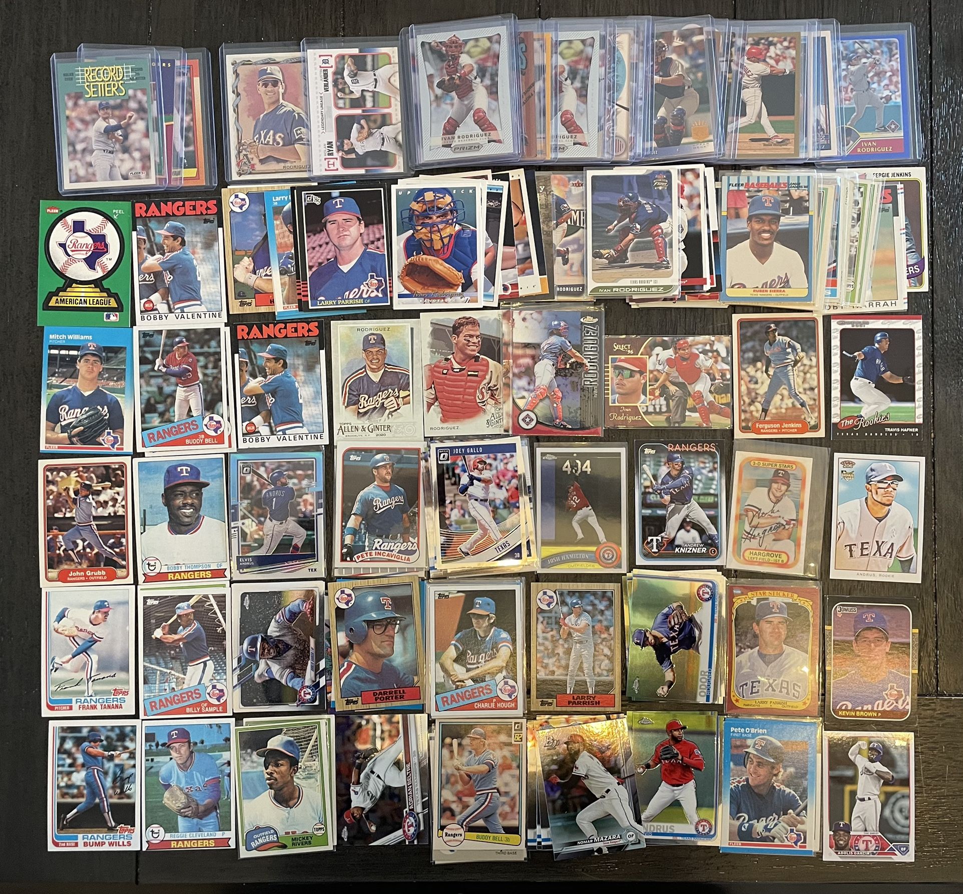MLB Texas Rangers baseball cards- $1 each