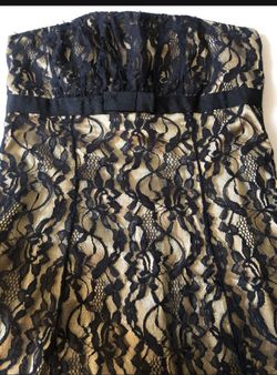 Bla K Lave On Gold Forever 21 Graduation Dress Party Dress /Vestido Encaje  Negro Sobre Dorado for Sale in Rowland Heights, CA - OfferUp