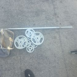 5 Foot Bar 40 Lbs Of Weight 