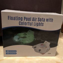 Floating Pool Air Sofa With Colorful Light(never Used)