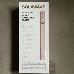 Solawave 4-in-1 Red Light Therapy Wand for Face & Neck | NEW SEALED