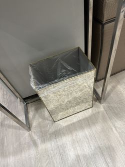 Mirror Trash Can x2