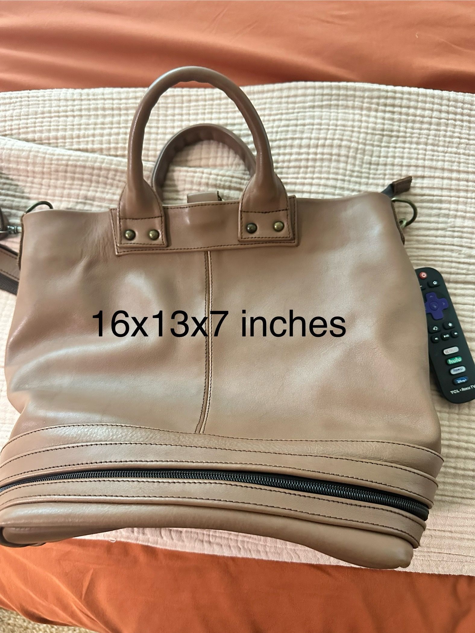 Mart Leather Large Convertible Bag Purse Crossbody Or Backpack