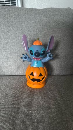 Disney Stitch Jack O Lantern Pumpkin Figurine