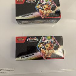Pokemon Scarlet & Violet 8.5 Prismatic Evolutions Surprise Box - 2 box