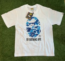 Small Blue And White Bape tee size small brand new