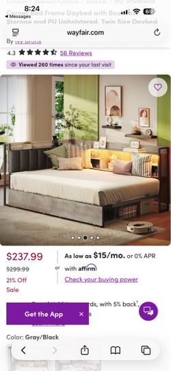 Twin Size Storage Bed