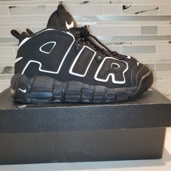 Nike Air More Uptempo Black Edition.  Size 7 Men's 