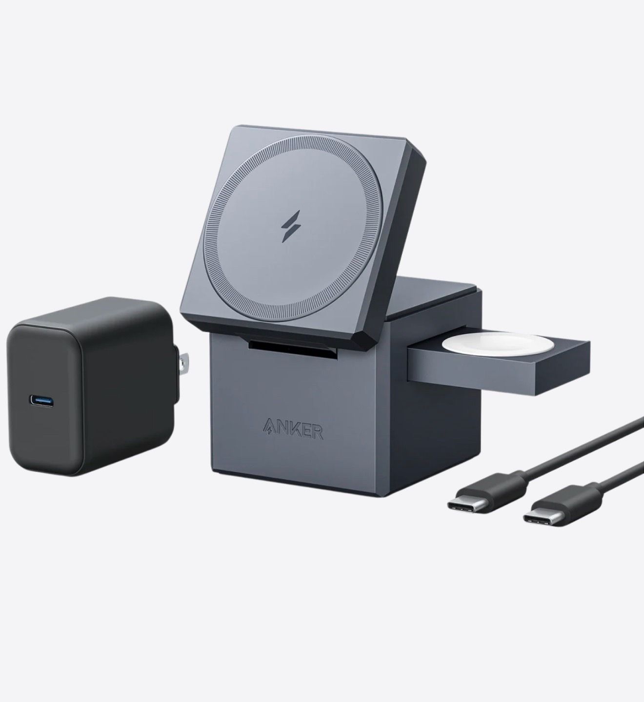 Anker 3-in-1 Charging Cube Dock with Magsafe (iPhone, Airpods, Apple Watch)