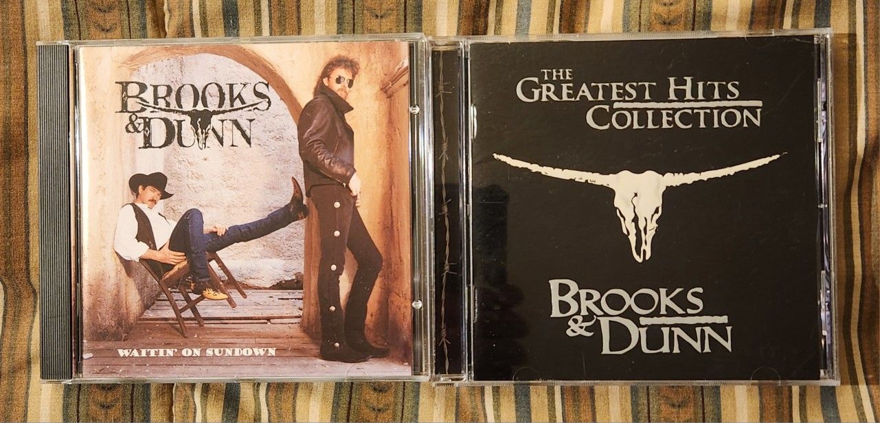 Lot Of 2 Brooks & Dunn CDs: Waitin On Sundown & The Greatest Hits Collection