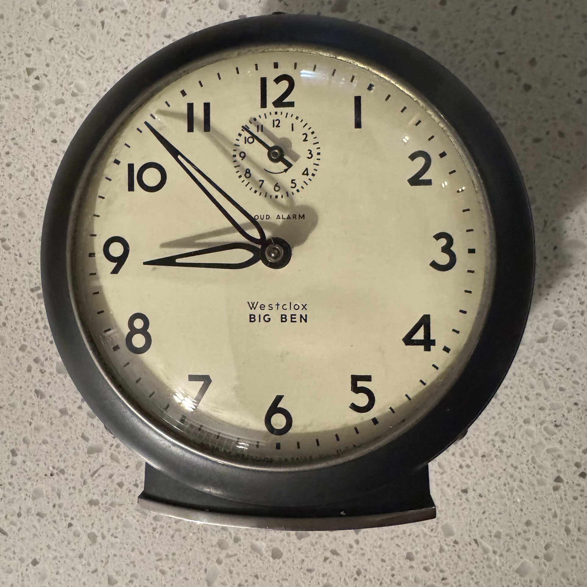 Westclox Big Ben Time and Alarm Desk Clock Loud Alarm 6"