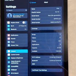 I Pad 2017 5th Gen 32gb