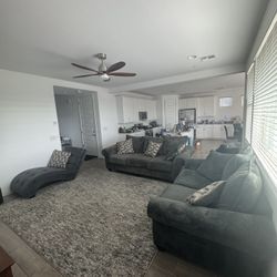 3-Piece Living Room Set + Rug 