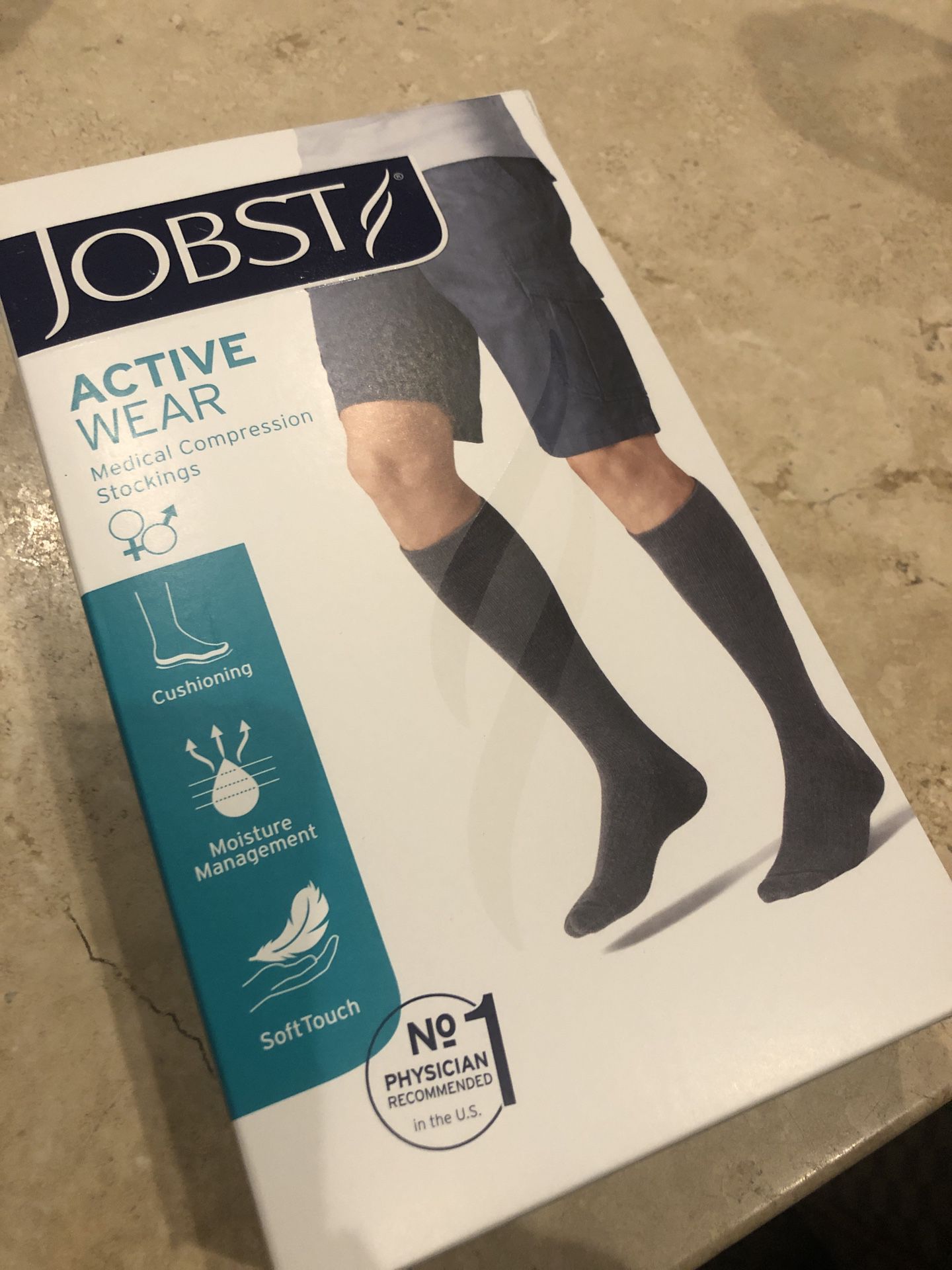 Jobst XL Compression Socks: 2 White And 6 Black For Price 