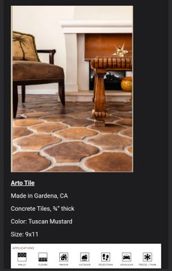 Arto concrete tiles