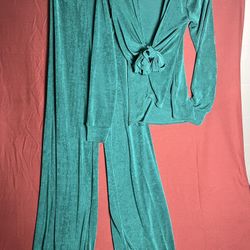 Good Time USA royal Green two-piece Set 