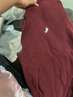 Polo zip up sweater