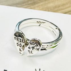 Pandora Stranger Thing Friend Don't Lie Splittable Ring ~ Choose Size ~ #193575C00 - Pandora HINGED BOX & Pandora Polishing Cloth Included + Tag
