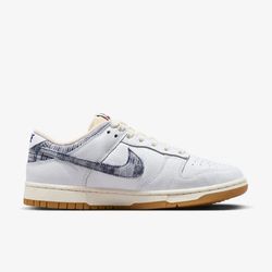 Nike Dunk Low White / Midnight Navy / Red