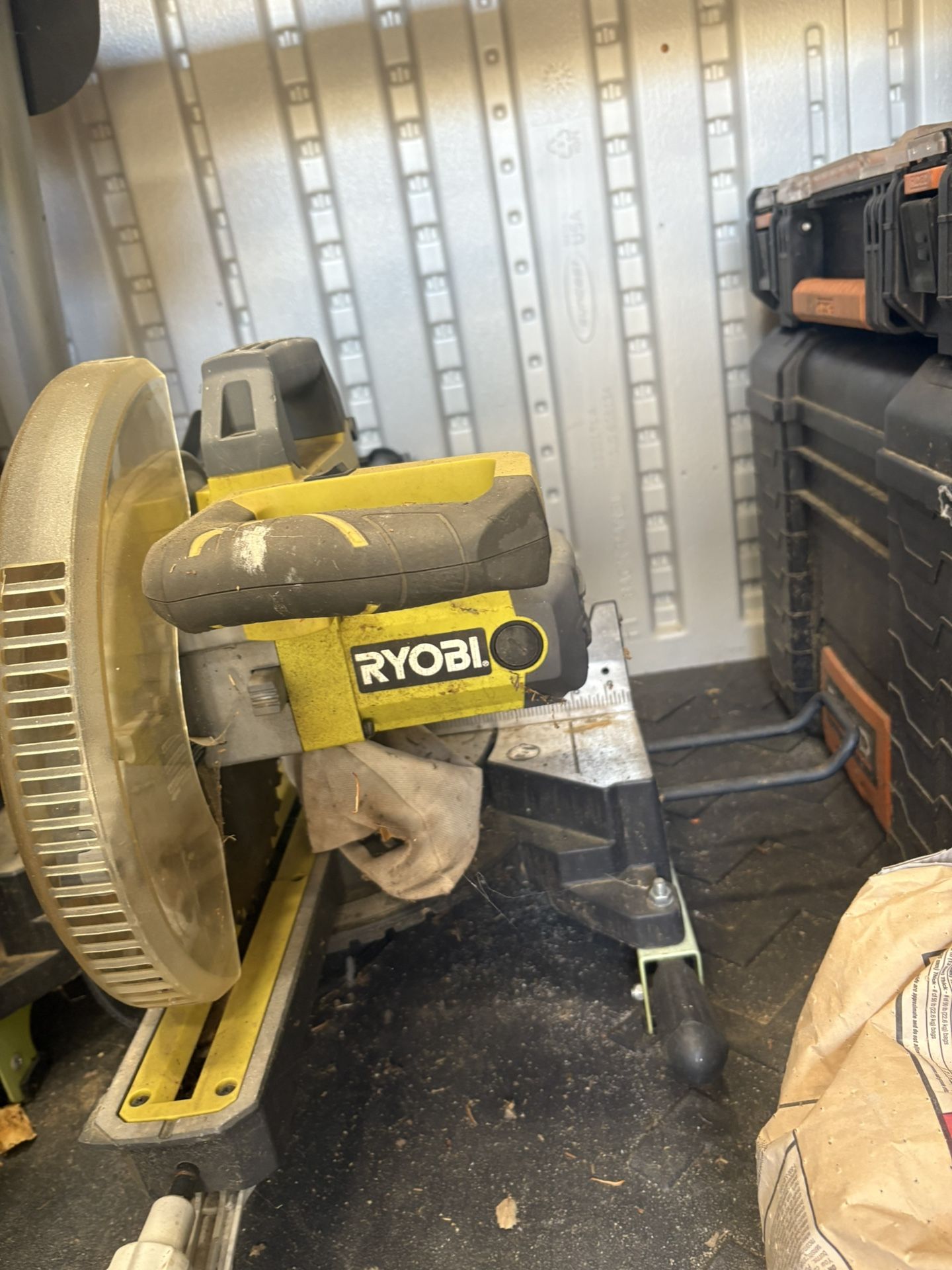RYOBI TSS103-A18MS01G 15 Amp 10 in. Sliding Compound Miter Saw and Universal Miter Saw QUICKSTAND