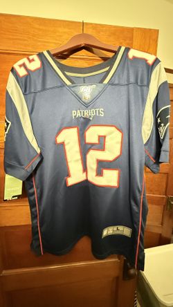 NWT New England Patriots Tom Brady 100 Elite Vapor Onfield Navy Jersey Lg