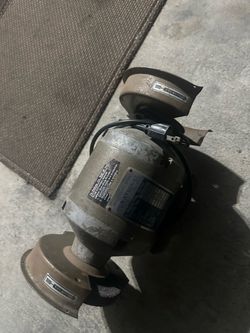 Industrial Electric Motor with Grinding Wheels