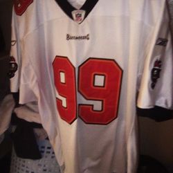 2023-24 Reebok Official Equipment NFL Jersey White 99 Sz 52