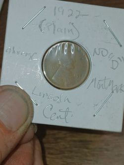 1922 penny no mintmark plain