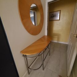 Entryway Table And Matching Mirror