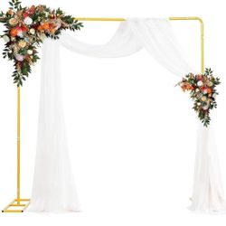 New Square Backdrop Stand, 6.5ft Wedding Arch Rectangle Backdrop Stand