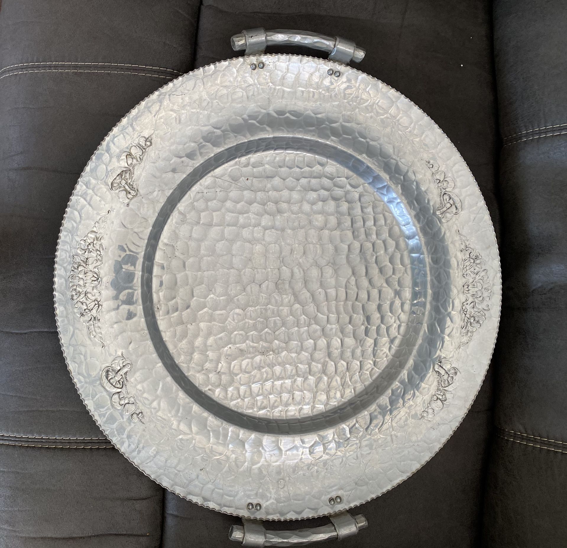 Hand Forged American Aluminum Serving Tray