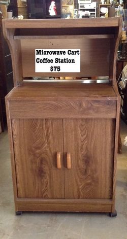 Microwave Cart/Coffee Station