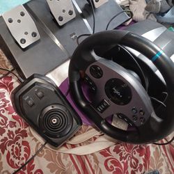 Xbox Steering Wheel, Gear Shift, Peddles