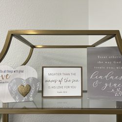 Inspirational Christian Decor  Whole Set For $2