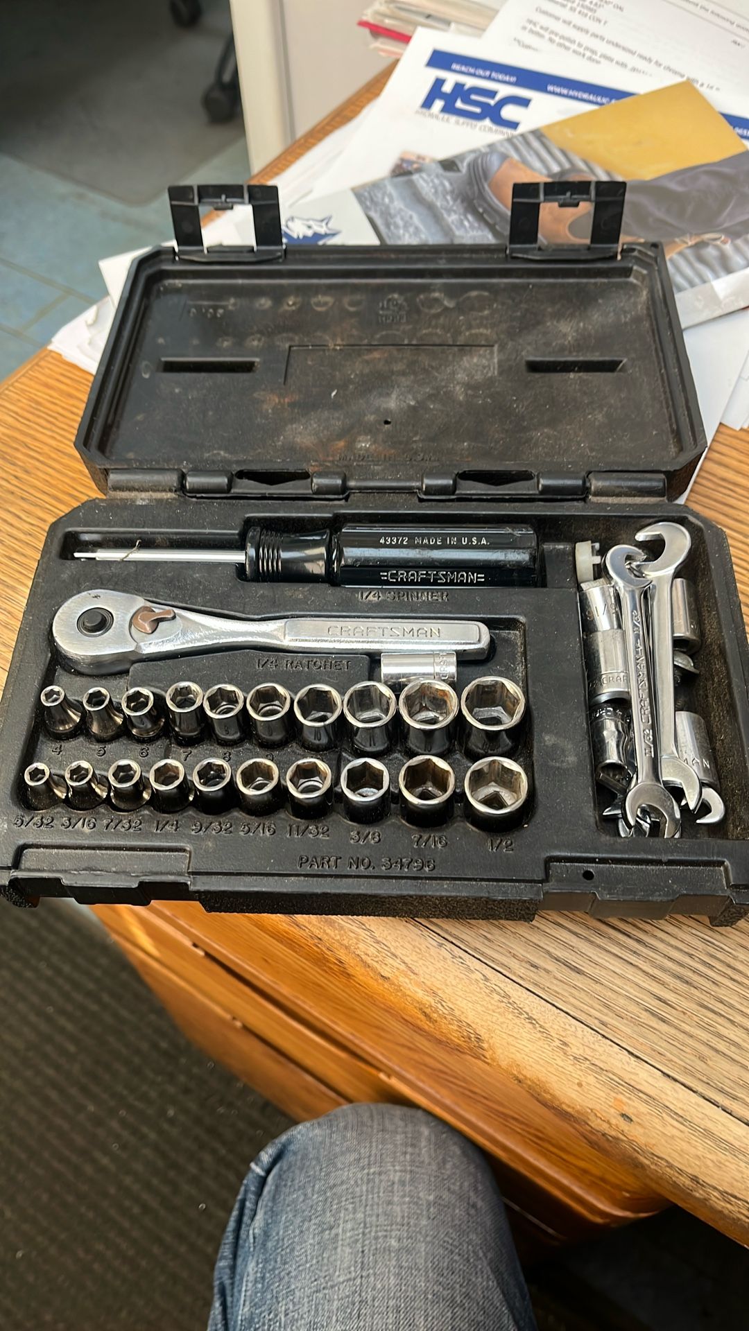 Craftsman 1/4” Drive 22 Piece Metric & SAE Socket Set