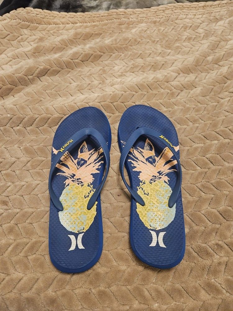 Womens Hurley Flip Flops Size 8