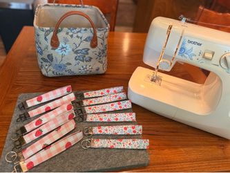 Handmade wristlet keychains!
